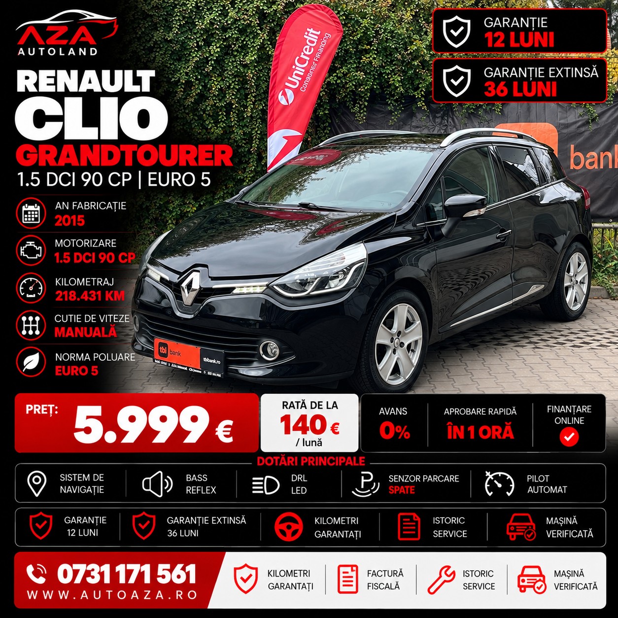 RENAULT CLIO 4 1.5 Dci Dynamique 2015 RENAULT CLIO 4 1.5 Dci Dynamique 2015